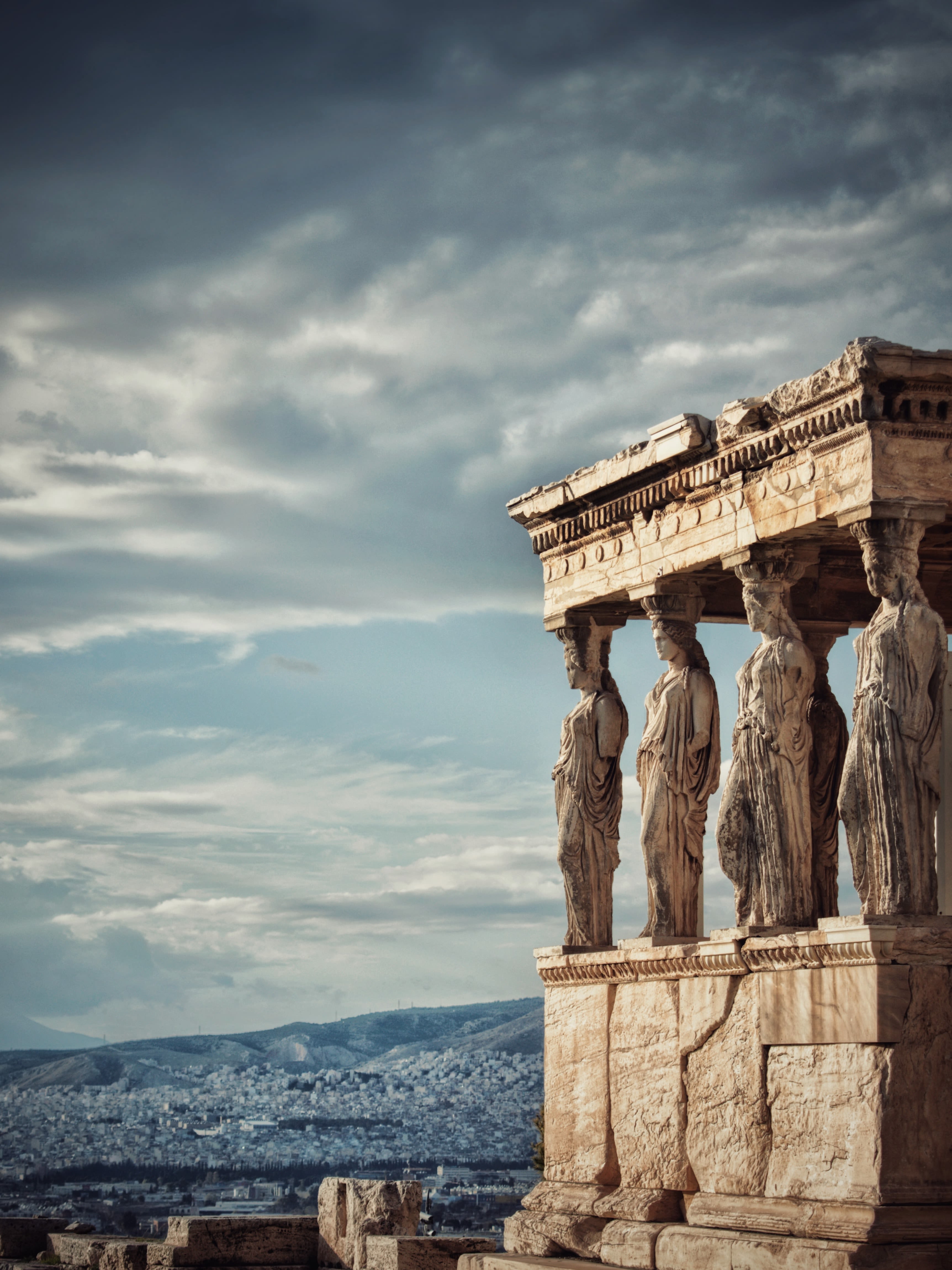 The Caryatid figures at the Erectheion